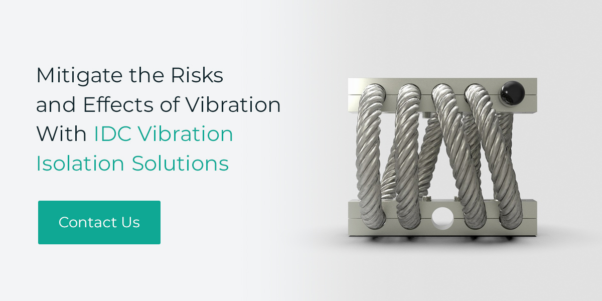 mitigate the risks of vibration CTA with wire rope isolators