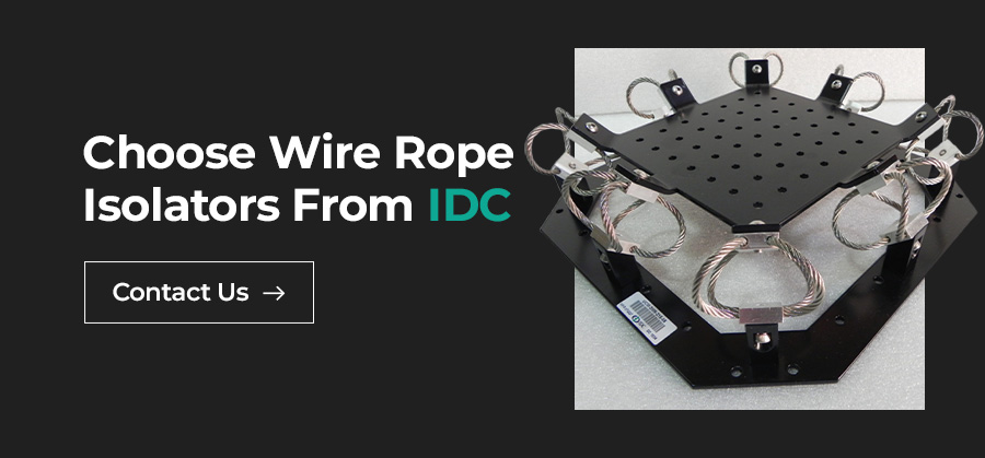 choose wire rope isolators from IDC CTA graphic